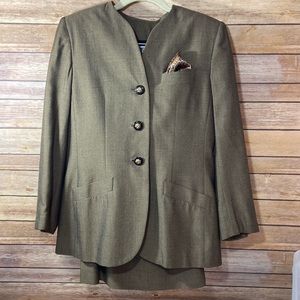 Vintage Kasper ASL Petite Skirt Suit